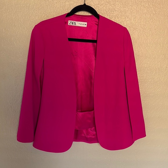 Zara Jackets & Blazers - Zara Pink Blazer Modern Minimalist Design